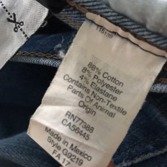 Madewell 10in High-Rise Skinny Chewed Hem Denim Jeans Size 25 - Picture 6 of 16